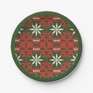 Vintage Borden voor kerstmis/winterpatterpapier Papieren Bordje