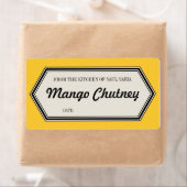 Vintage Bordure Accueil Canning Jar Étiquette Modè (En situation)