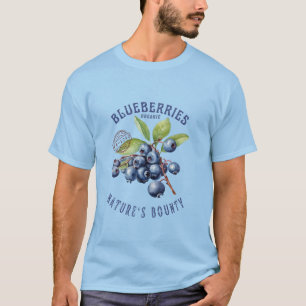 Vintage Bosbes – Botanische Vrucht T-shirt