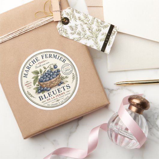 Vintage Bosbessen Label (Geschenken)