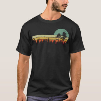 Vintage bosbomen dieren in het wild t-shirt