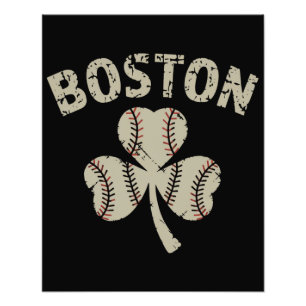 Vintage Boston St. Patrick's Day Ierse klaver Foto Afdruk
