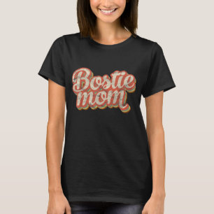Vintage Boston Terrier Mom Gift Dog Lover Pet Bost T-shirt