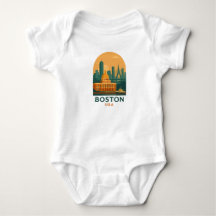 Vintage Boston USA Reis – Retro Stads Kunst