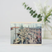 Vintage Boston Wharf Briefkaart (Staand voorkant)