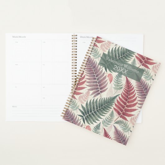 Vintage Botanical Fern Monogram (Devant avec enveloppe)