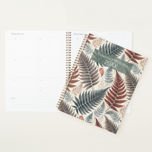 Vintage Botanical Fern Monogram (Devant avec enveloppe)
