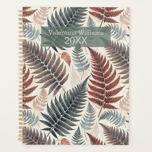 Vintage Botanical Fern Monogram (Devant)