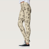 Vintage Botanical Floral Pattern (10) Leggings (Links)