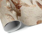 Vintage Botanical Floral Pattern (4) Cadeaupapier (Rol Hoek)