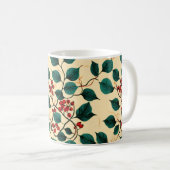 Vintage Botanical Leaf Pattern Mug Desig (Devant droit)