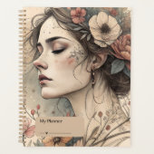 Vintage Botanical Muse Planner (Voorkant)