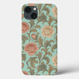 Vintage Botanical Rose iPhone 13 Hoesje