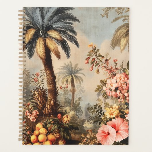 Vintage Botanical Scene with Palms Planner (Voorkant)