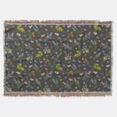 Vintage botanical style deken (Voorkant)