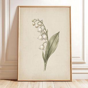 Vintage Botanische Botanique Muurkunst Poster