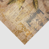 Vintage Botanische Collage Tissuepapier (Detail)