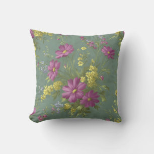 Vintage Botanische Romantische Chic Bloemmotieven Kussen