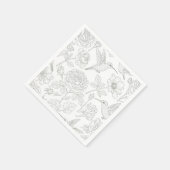 Vintage Botanische Servet (Hoek)