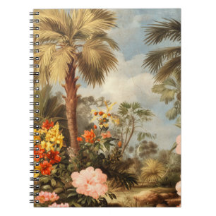 Vintage Botanische Tropische Palmen Notitieboek