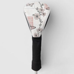 Vintage botanische vlinder toile-patroon (5) golfheadcover