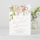 Vintage botanische Vrijgezellenfeest Kaart (Staand voorkant)