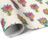 Vintage Bouquet Cadeaupapier (Rol Hoek)
