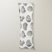 Vintage Brain Anatomy Biology Illustrations Lichaamskussen (Voorkant Verticaal)