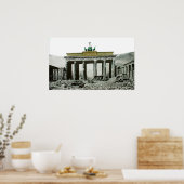 Vintage Brandenburg Gate Berlin Poster (Keuken)