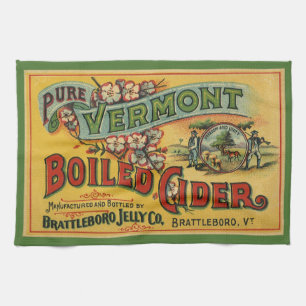 Vintage Brattleboro Jelly Boiled Cider Vermont Theedoek