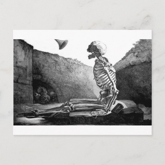 Vintage briefkaart bij uitspraak (Voorkant)