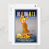 Vintage briefkaart-Hawaii Briefkaart (Voorkant / Achterkant)