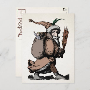 Vintage Briefkaart Pere Fouettard