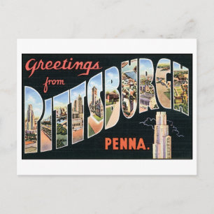 Vintage Briefkaart Pittsburgh