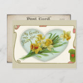 Vintage Briefkaart Valentijn (Voorkant / Achterkant)