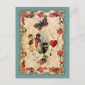 Vintage Briefkaart Valentijn (Voorkant)