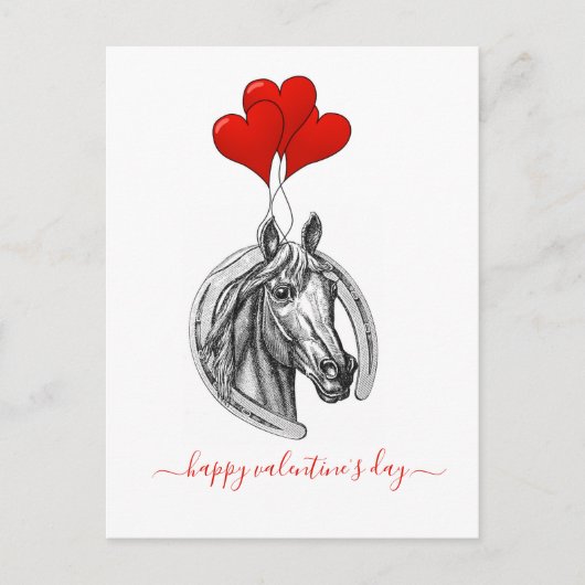 Vintage Briefkaart Valentijnsdag (Voorkant)