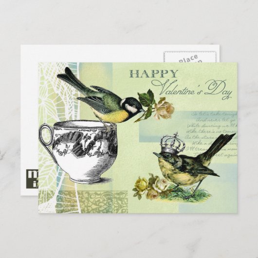 Vintage Briefkaarten van Valentijnsdag (Voorkant / Achterkant)