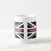 Vintage Britse vlag koffievlag mok (Center)