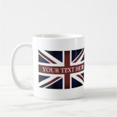 Vintage Britse vlag koffievlag mok (Links)
