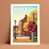 Vintage Brockton Massachusetts Briefkaart