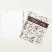 Vintage Brown and White Floral  (Devant avec enveloppe)
