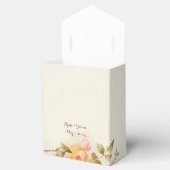 Vintage bruiloft Antiek roze rozenbloem Bedankdoosjes (Geopend)