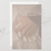 Vintage bruiloft briefpapier (Voorkant / Achterkant)