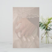 Vintage bruiloft briefpapier (Staand voorkant)