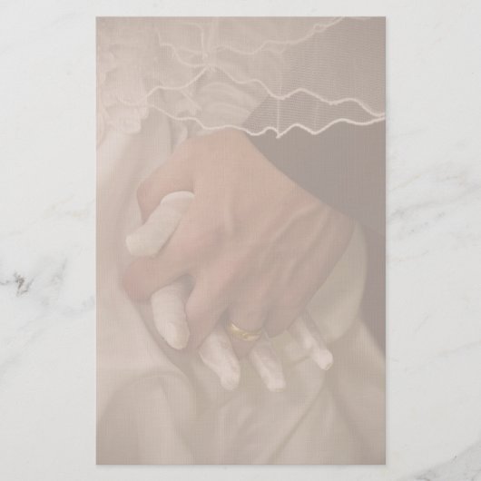 Vintage bruiloft briefpapier (Voorkant)