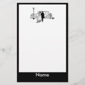 Vintage bruiloft Briefpapier (Voorkant)