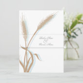 Vintage bruiloft kaart (Staand voorkant)