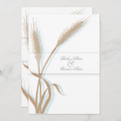 Vintage bruiloft kaart (Voorkant / Achterkant)