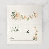 Vintage bruiloft Lotus Bloem (Buitenkant ongevouwen)